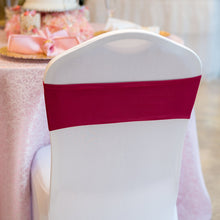 Load image into Gallery viewer, Stretch Chair Sash Burgundy 10/Pack
