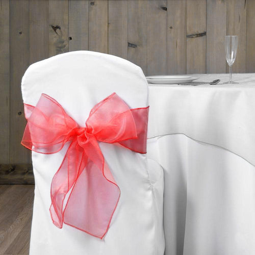 Organza Sash Red (10 Pack)
