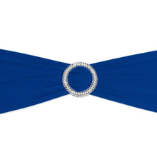 Load image into Gallery viewer, Bargain Stretch Chair Sash with Round Buckle Royal Blue  (5/Pack)
