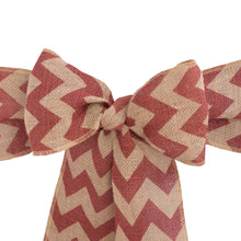 Load image into Gallery viewer, 6 in. X 104 in. Chevron Burlap Sash Charcoal
