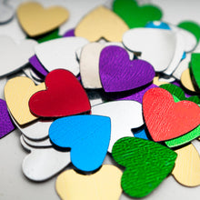 Load image into Gallery viewer, 1 Oz. Foil Heart Shaped Confetti (9 Colors)
