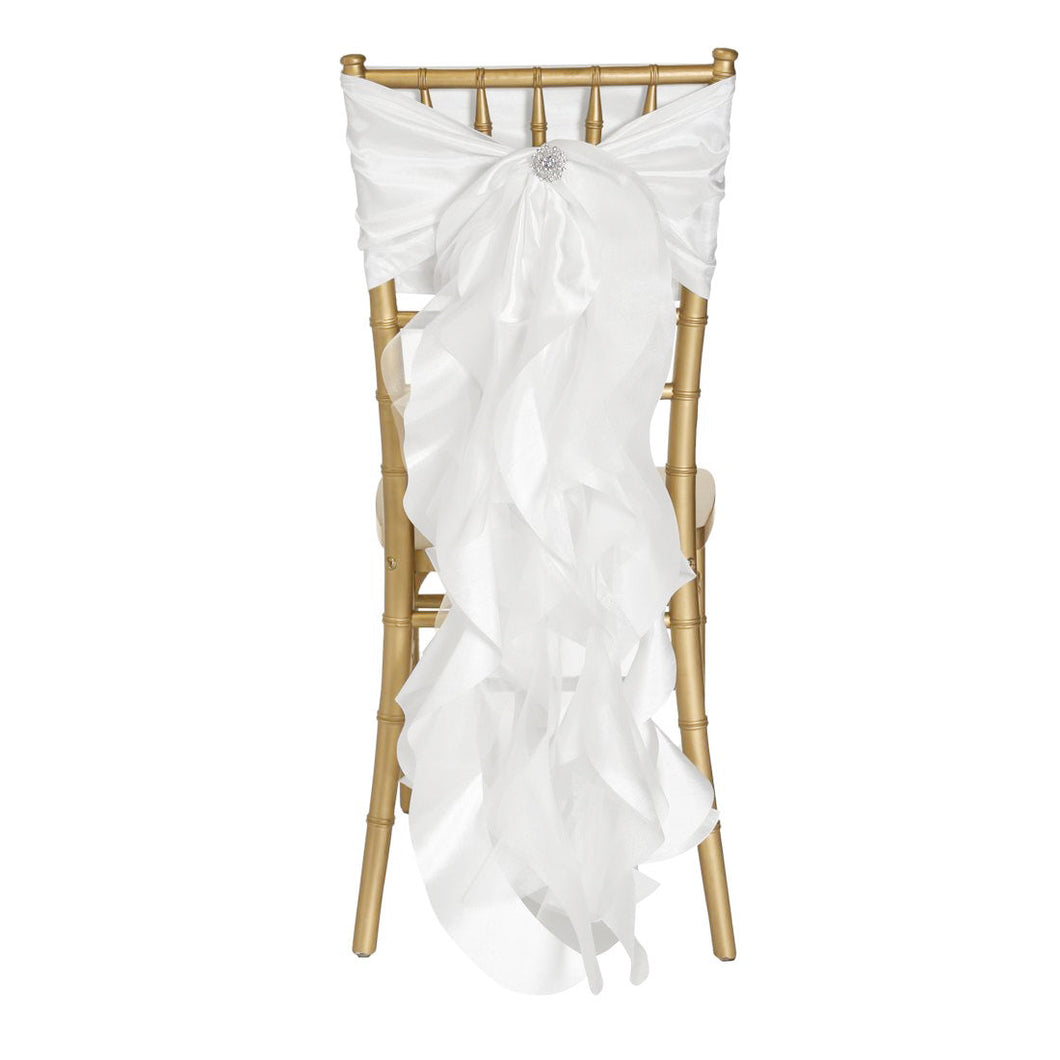 Curly Willow Taffeta Chair Sash (9 Colors)