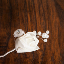 Load image into Gallery viewer, Jeweled Rose Hair Pin
