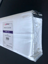 Load image into Gallery viewer, Hotel Selection 500 Thread Count Cotton White Sheet Set -King Size
