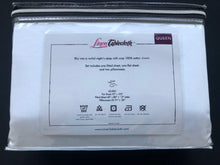 Load image into Gallery viewer, Hotel Selection 500 Thread Count Cotton White Sheet Set -Queen Size
