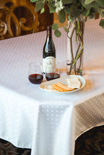 Load image into Gallery viewer, 60 X 126 in. Rectangular Square-Point Damask Tablecloth (2 Colors)
