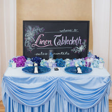 Load image into Gallery viewer, 8 ft. Drape Chiffon All-In-1 Tablecloth/Pleated Skirt (8 Colors)
