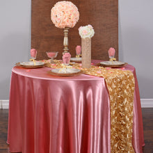 Load image into Gallery viewer, 14 X 108 in. Rosette Satin Table Runner (4 Colors)

