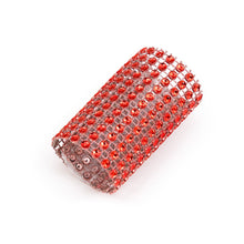Load image into Gallery viewer, Crystal Napkin Ring Red 10/Pack
