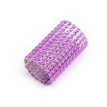 Load image into Gallery viewer, Crystal Napkin Ring Purple 10/Pack
