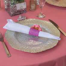 Load image into Gallery viewer, Crystal Diamond Napkin Ring 10/Pack, (8 colors)
