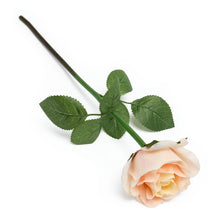 Load image into Gallery viewer, 17 in. Blush Peach Silk Rose
