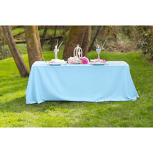 Load image into Gallery viewer, 90 X 132 in. Rectangular with Round Corners Polyester Tablecloth (20 Colors)
