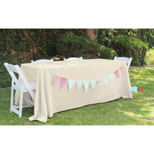 Load image into Gallery viewer, 90 X 132 in. Rectangular with Round Corners Polyester Tablecloth (20 Colors)
