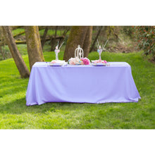 Load image into Gallery viewer, 90 X 132 in. Rectangular with Round Corners Polyester Tablecloth (20 Colors)
