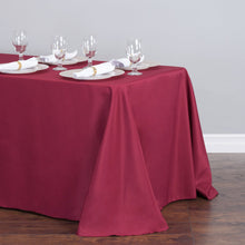 Load image into Gallery viewer, 90 X 132 in. Rectangular with Round Corners Polyester Tablecloth (20 Colors)
